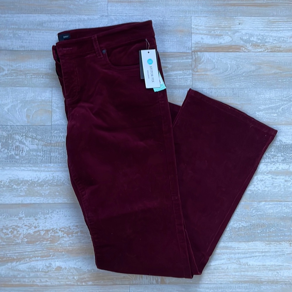 Womens Edyson bootcut corduroy pants size 33 short NWT
